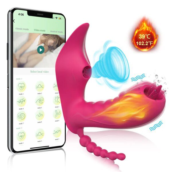 3 in 1 10 Mode Remote Sucking Vibrator