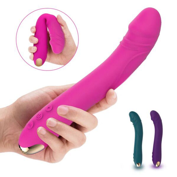 10 Mode Super Soft Dildo Vibrator for Women