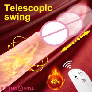Telescopic Dildo Heating Vibrating Automatic Remote Dildo